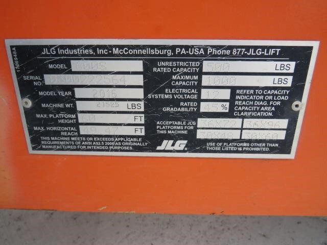 2016 JLG 600S-18