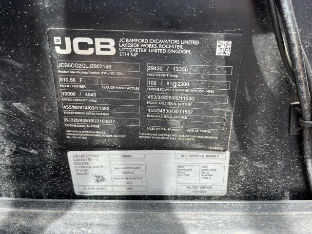 2018 JCB 510-56-20