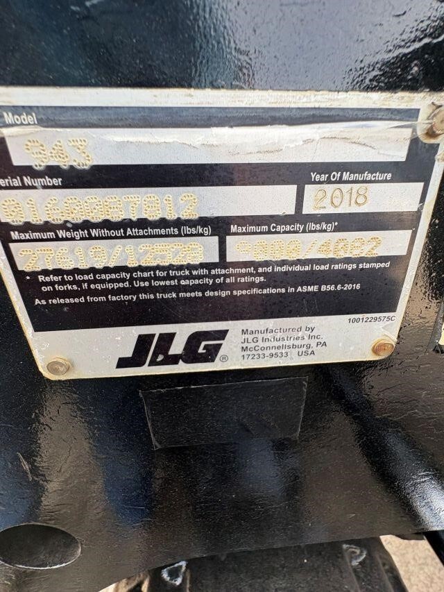 2018 JLG 943-16