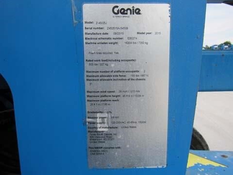 2015 Genie Z-45/25J DC-26