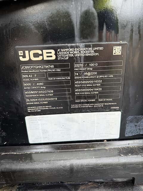2019 JCB 509-42-38