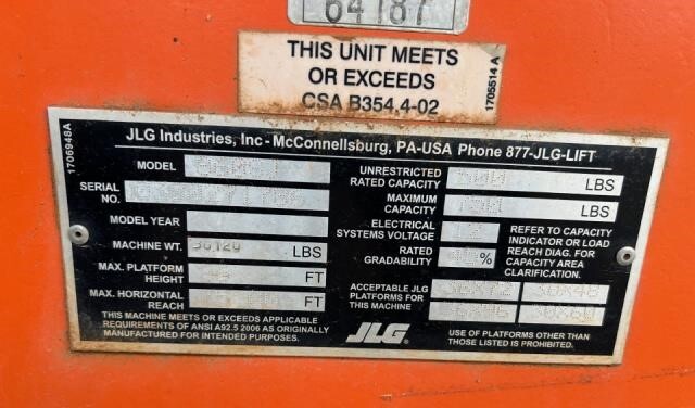 2020 JLG 860SJ-6