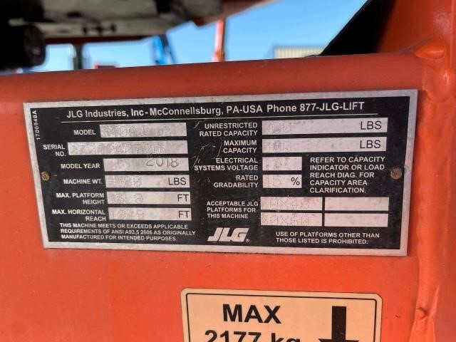 2018 JLG 340AJ-21