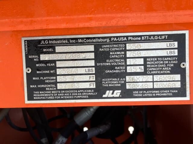 2021 JLG 660SJ-6