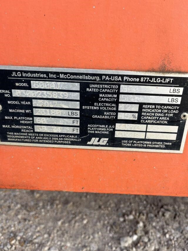 2017 JLG 600AJ-20