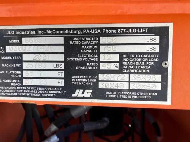 2021 JLG 660SJ-6