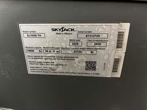2026 Skyjack SJ1056 TH-20