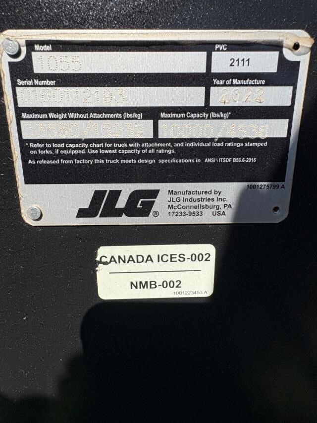2022 JLG 1055-10
