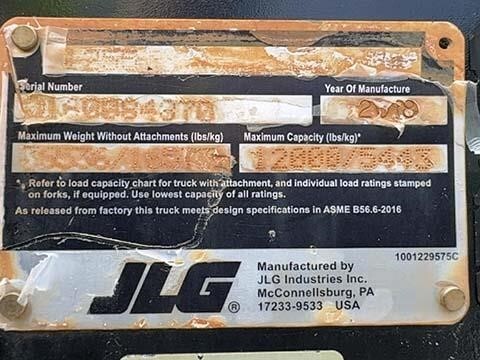 2018 JLG 1255-34
