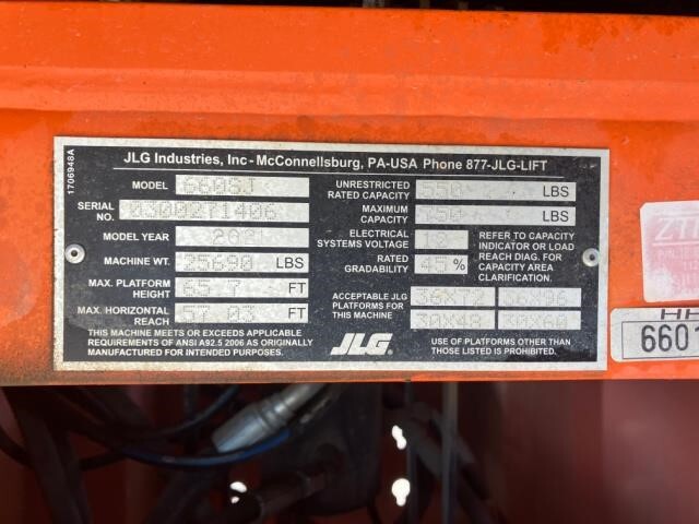 2021 JLG 660SJ-6