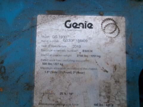 2019 Genie GS-1930-15