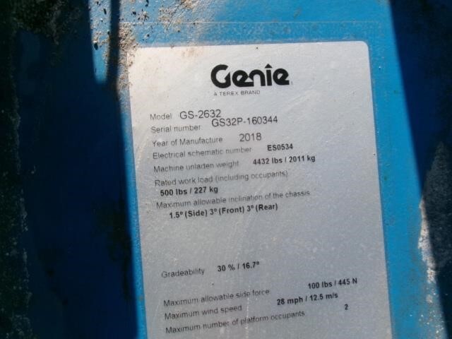 2018 Genie GS-2632-18