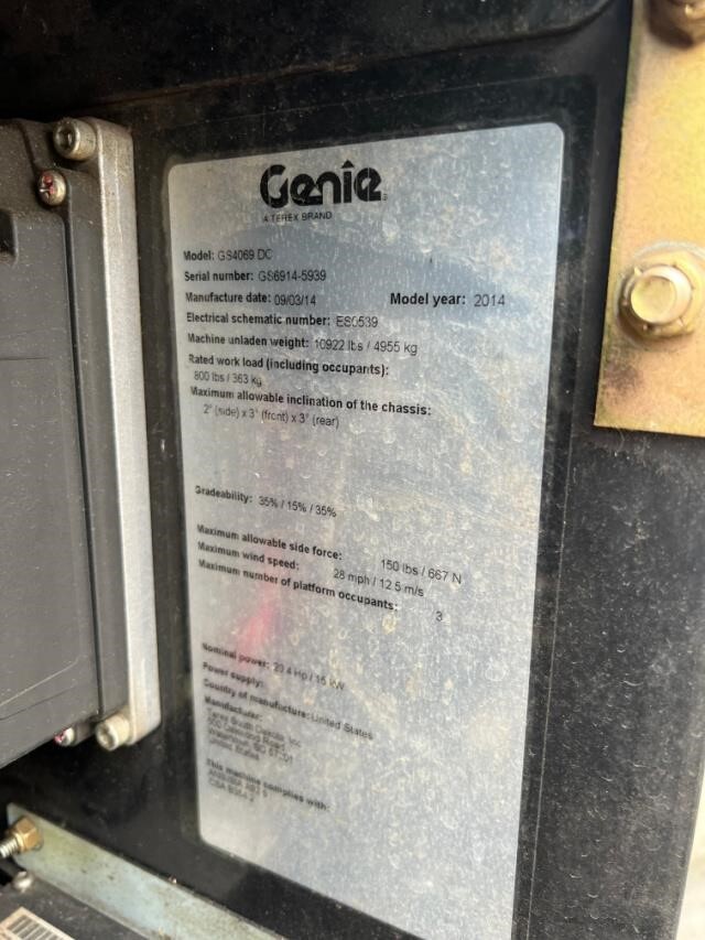 2014 Genie GS-4069 DC-6