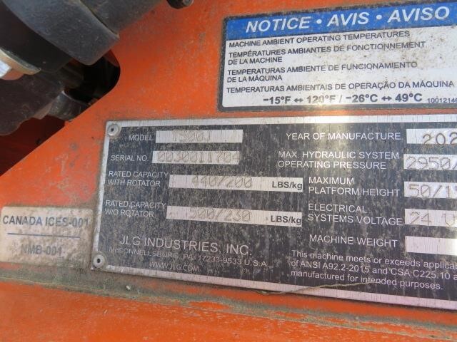 2020 JLG T500J-23
