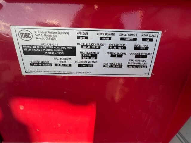 2020 MEC 4069RT-10