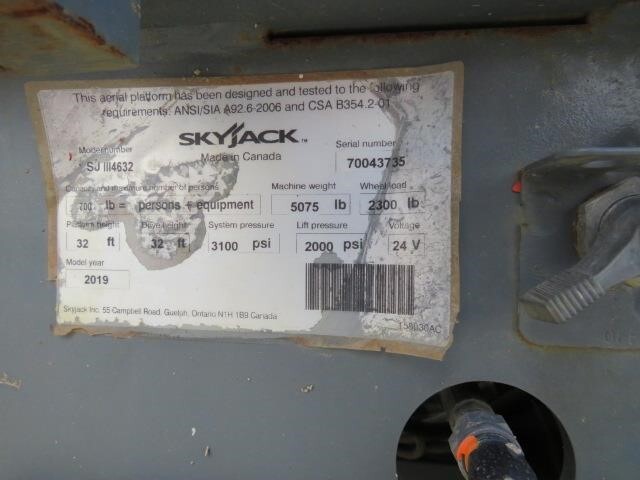 2019 Skyjack SJ4632-19