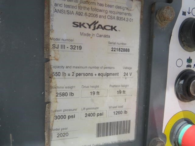2020 Skyjack SJ3219-19