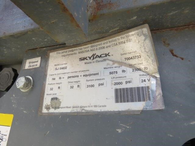 2019 Skyjack SJ4632-19