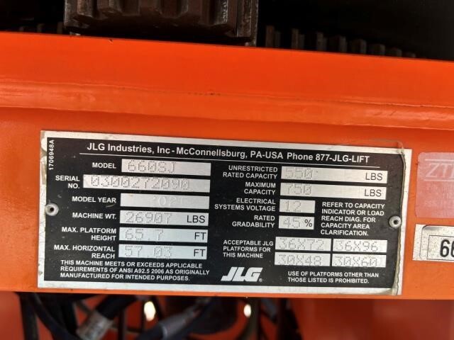 2021 JLG 660SJ-6
