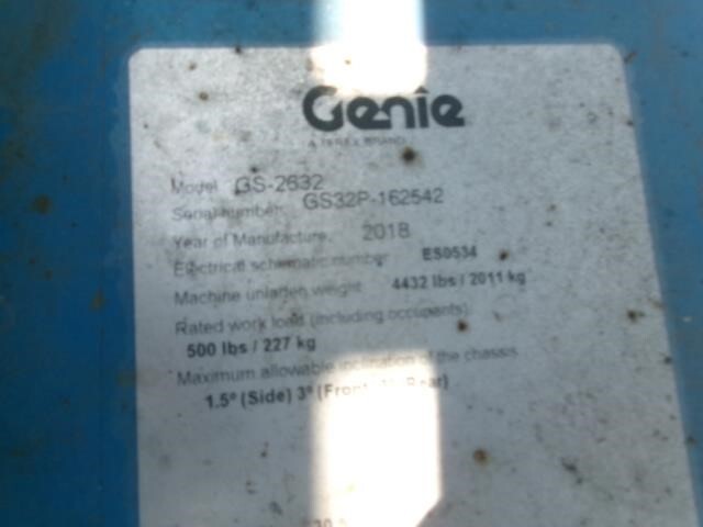 2018 Genie GS-2632-17