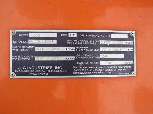 2022 JLG T350-21