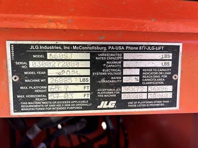 2021 JLG 660SJ-6
