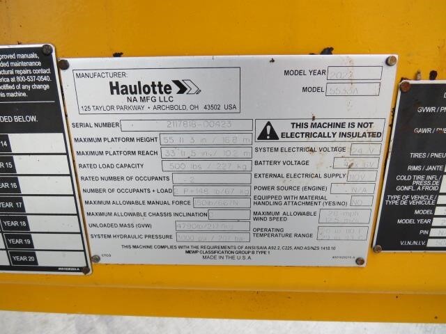 2022 Haulotte 5533A-20