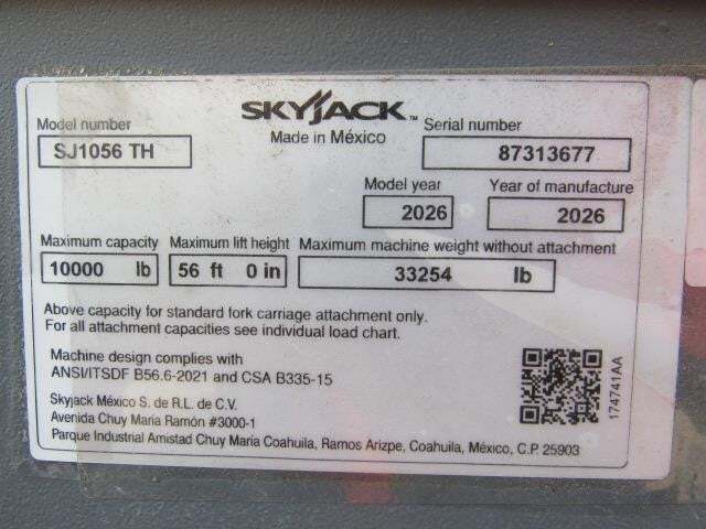 2026 Skyjack SJ1056 TH-31