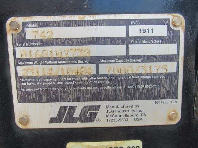 2021 JLG 742-25