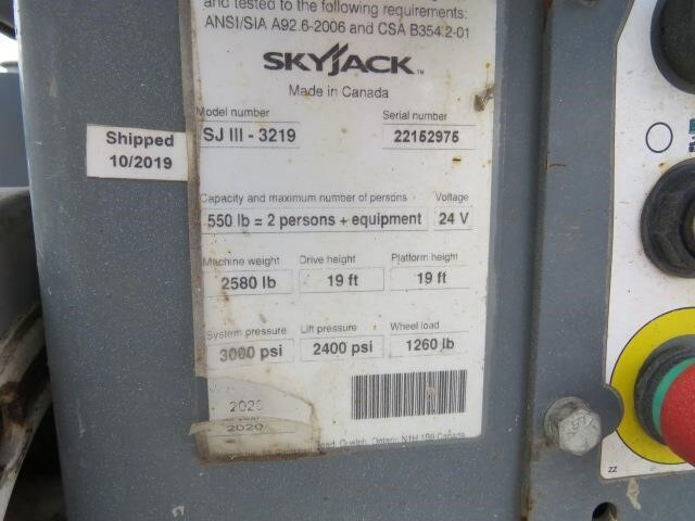 2020 Skyjack SJ3219-19