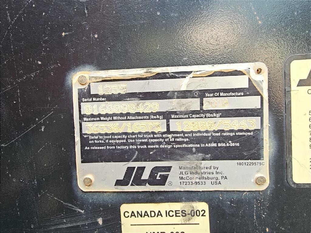 2018 JLG 1255-30