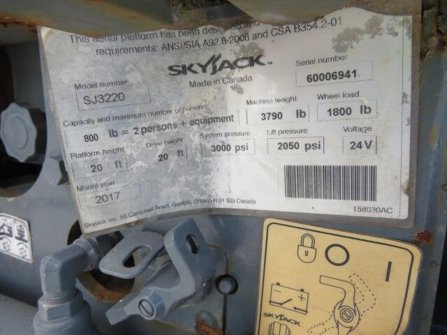 2017 Skyjack SJ-3220-19