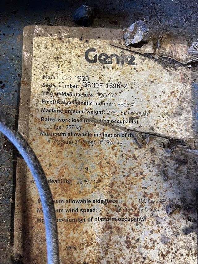2015 Genie GS-1930-16