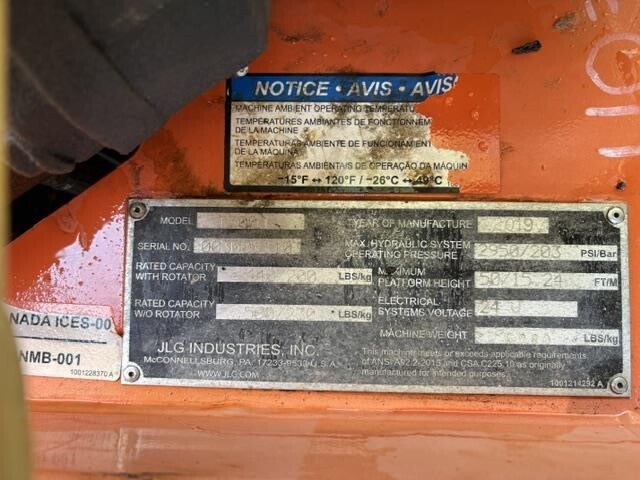 2019 JLG T500J-12