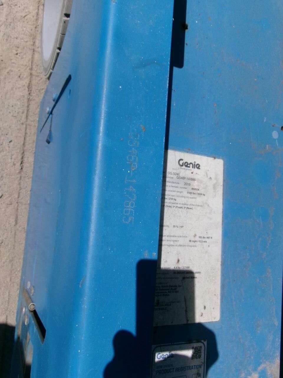 2019 Genie GS-3246-14