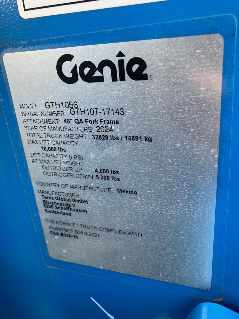 2024 Genie GTH-1056-5