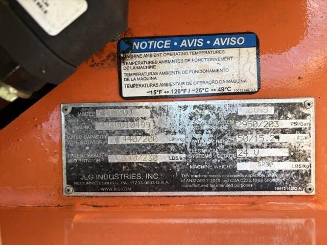 2019 JLG T500J-14
