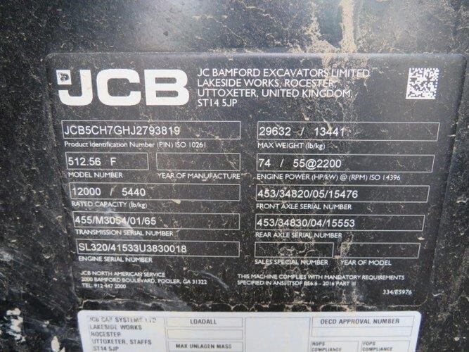 2018 JCB 512-56-27