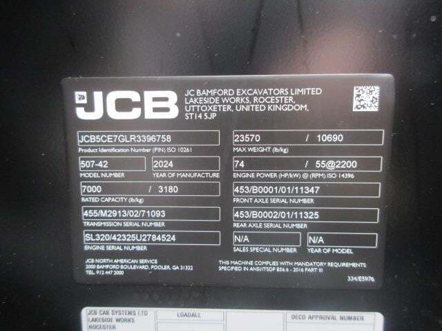 2026 JCB 507-42-38