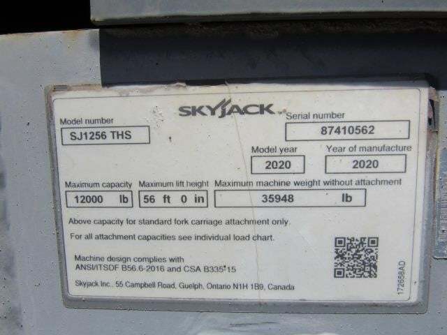 2020 Skyjack SJ1256 THS-27