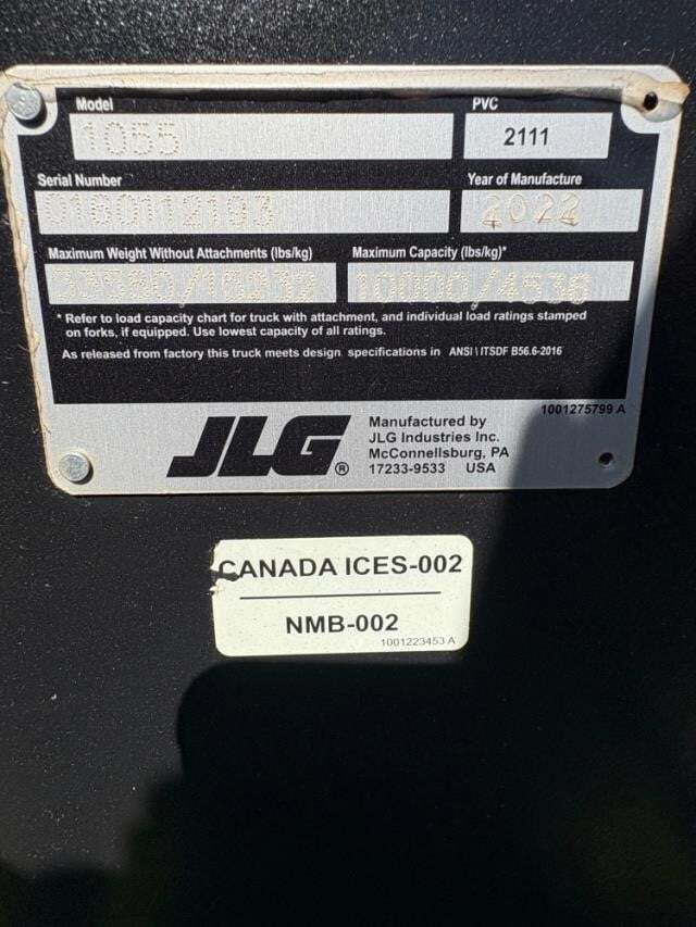 2022 JLG 1055-10