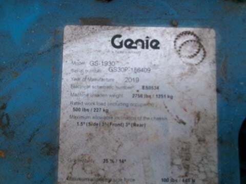 2019 Genie GS-1930-15