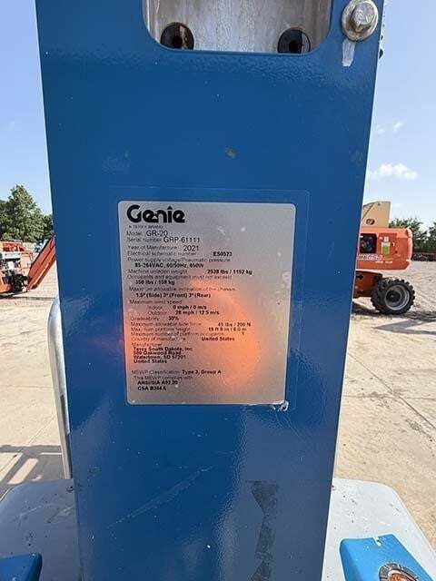 2021 Genie GR-20-31