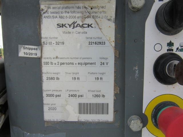 2020 Skyjack SJ3219-19