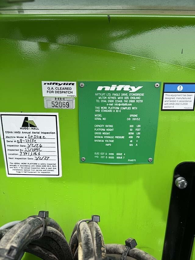 2018 Niftylift SP50N-48