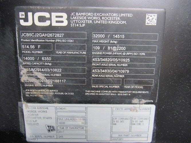 2017 JCB 514-56-28