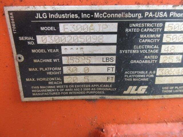 2015 JLG E300AJP-20