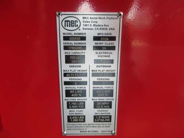 2025 MEC 4555SE-26