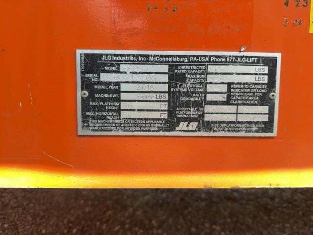 2016 JLG 660SJ-40