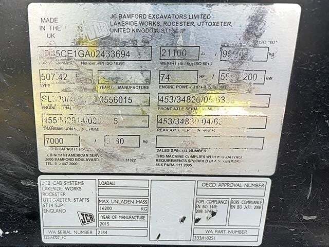 2015 JCB 507-42-39